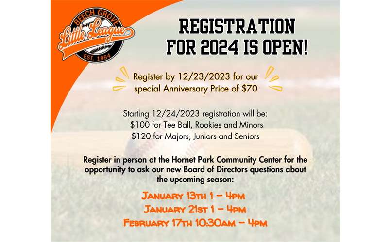 Registration for Spring 2024