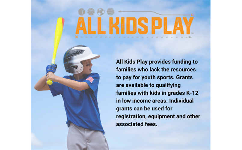All Kids Play - Youth Sports Grant